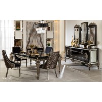 SEHZADE BLACK ROYAL Dining set