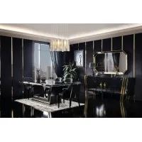 Black Gold Dining Set