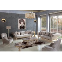 GOLD 2 LUXURY SOFA SET